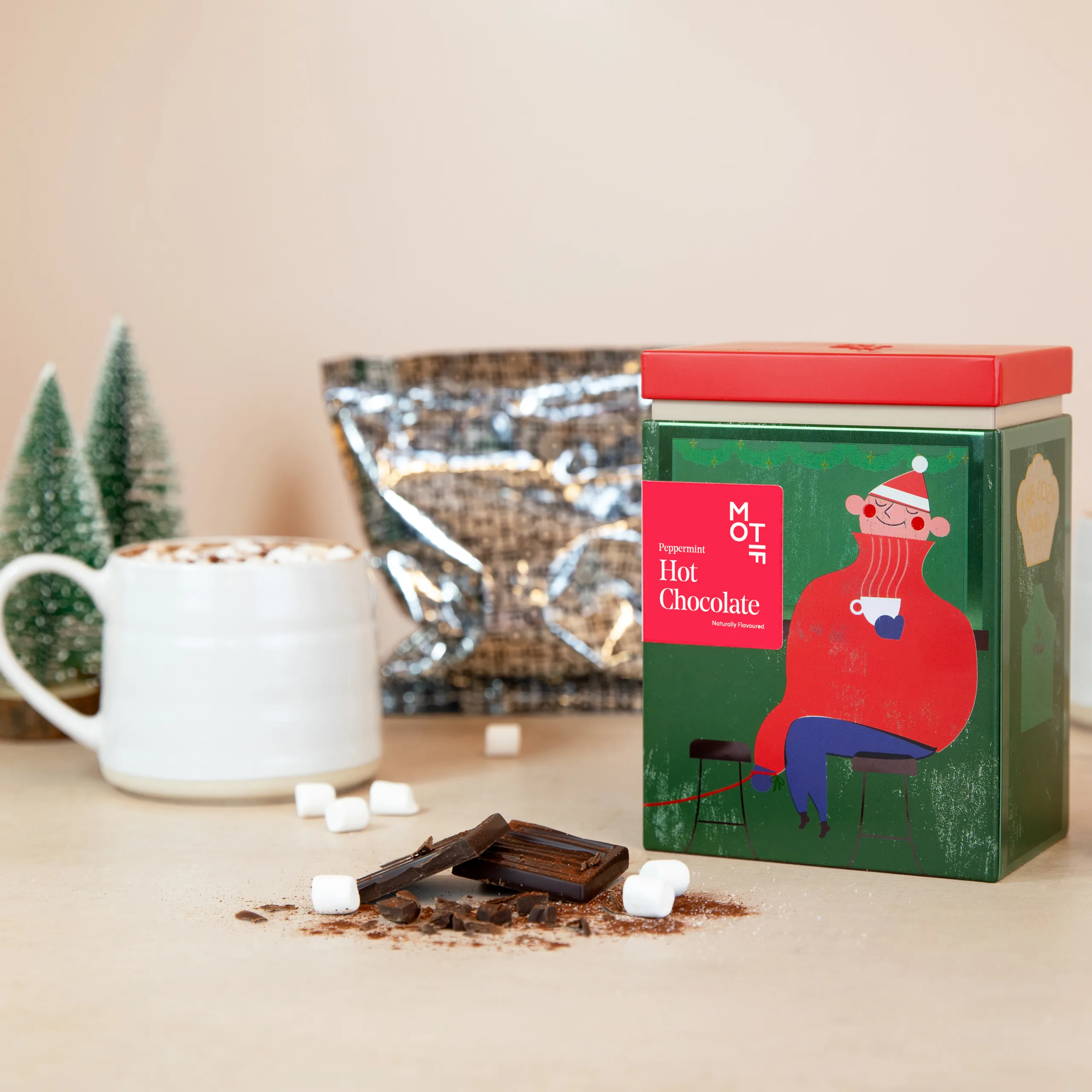 Motif Peppermint Hot Chocolate Tin